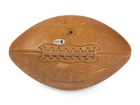 A 1958 Chicago Bears Team Signed Football Featuring Wille Gallimore, Chuck Howley, Bill George and Doug Atkins (Beckett Authentication Services Letter)