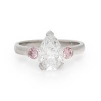 Bunda, Diamond, Pink Diamond, and Platinum Ring