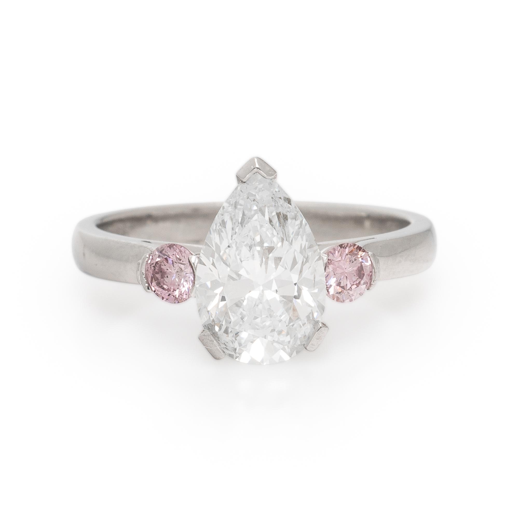 Bunda, Diamond, Pink Diamond, and Platinum Ring