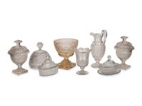 A Collection of English Cut Glass Table Articles