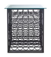 A Wrought-Iron 60-Bottle Wine Rack