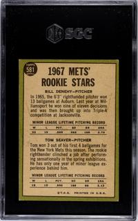 A Complete Set of 1967 Topps Baseball Cards Including SGC Graded Key Cards (609/609),