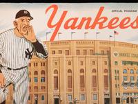 A 1956 New York Yankees vs. Brooklyn Dodgers World Series Don Larsen Perfect Game Scored Official Program
