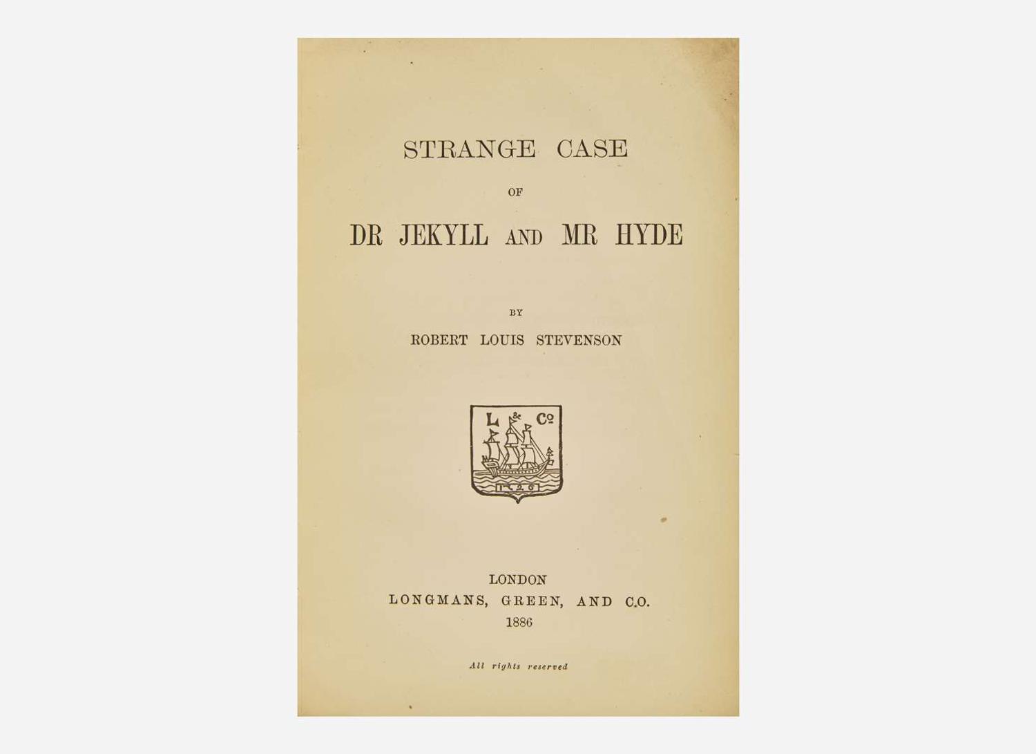 [Literature] Stevenson, Robert Louis: Strange Case of Dr Jekyll and Mr Hyde