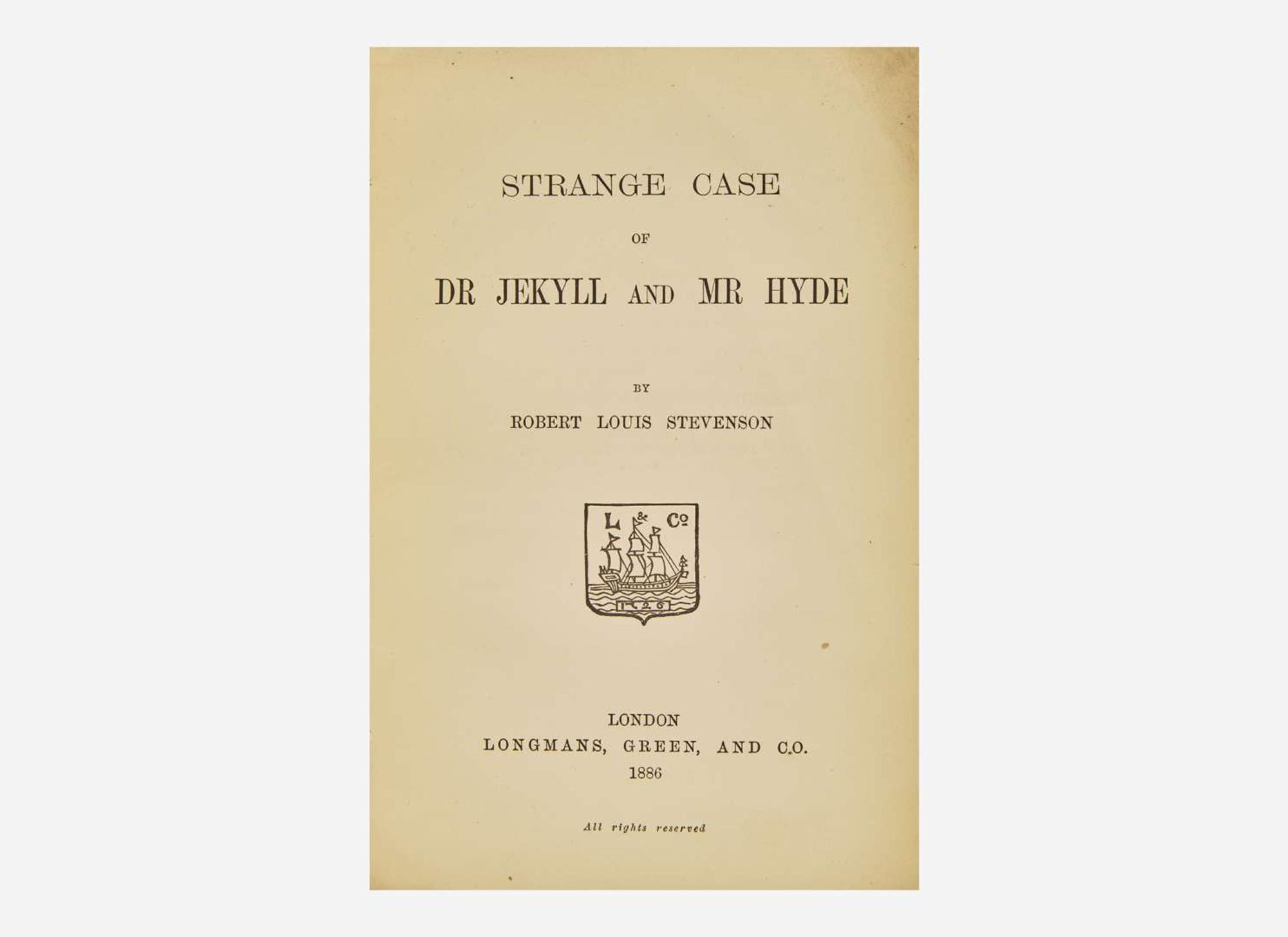 [Literature] Stevenson, Robert Louis: Strange Case of Dr Jekyll and Mr Hyde