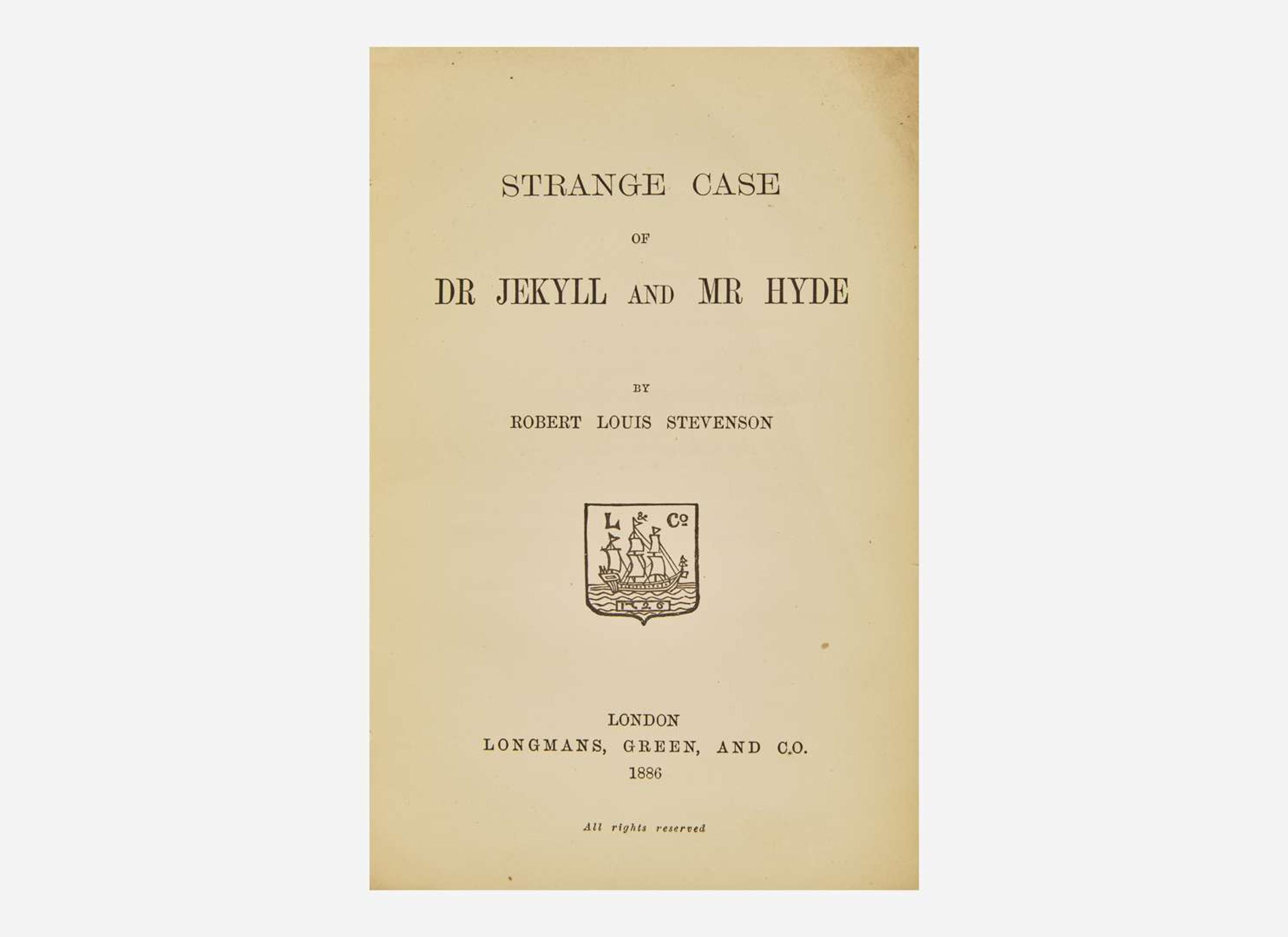[Literature] Stevenson, Robert Louis: Strange Case of Dr Jekyll and Mr Hyde