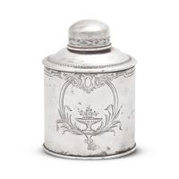 A Sterling Silver Tea Caddy