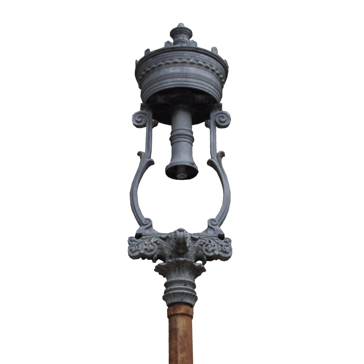 A Lamp Post from the World's Columbian Exposition 25" W x 25" D x 255" H — United States, Circa 1893