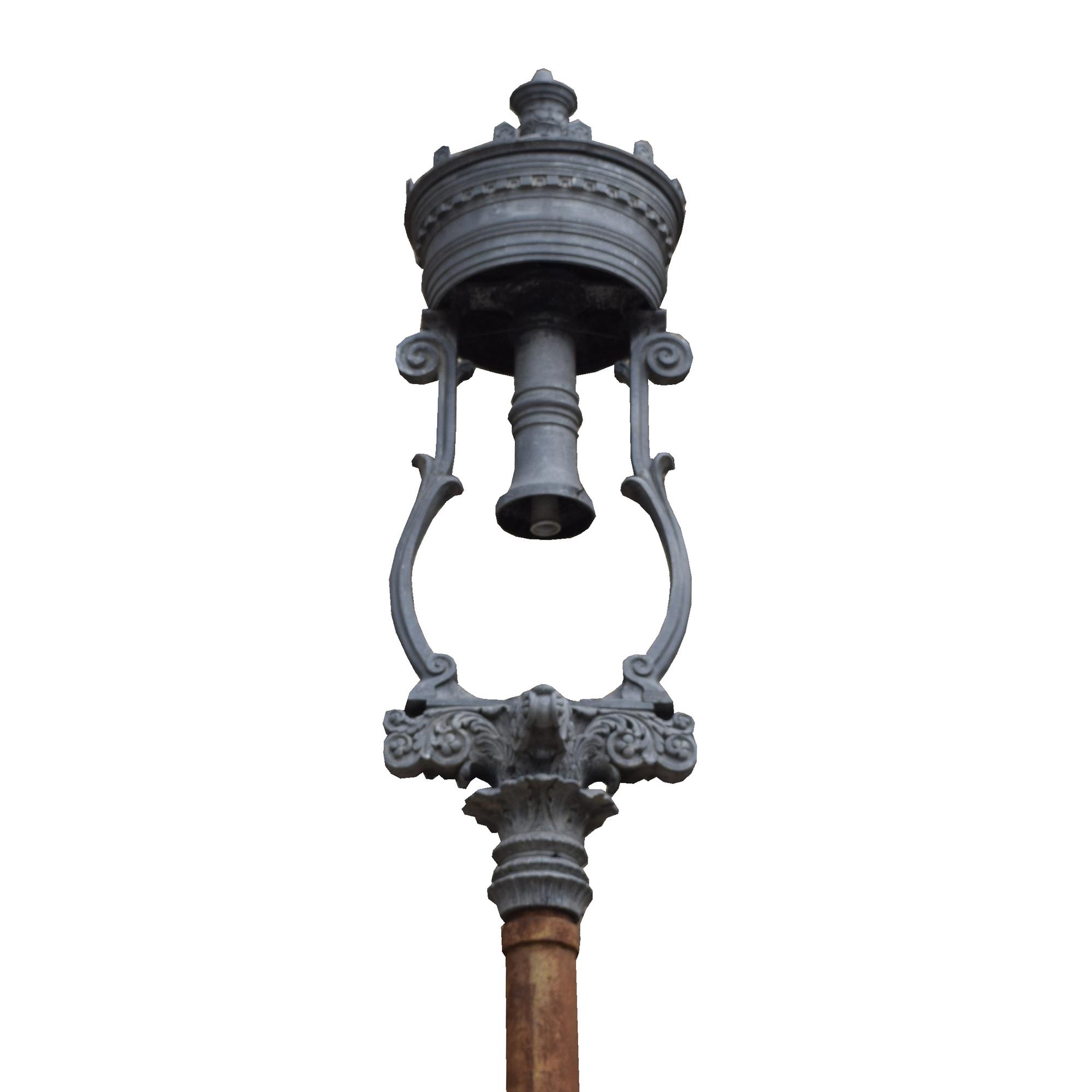 A Lamp Post from the World's Columbian Exposition 25" W x 25" D x 255" H — United States, Circa 1893