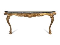 A Louis XV Style Giltwood Console Table