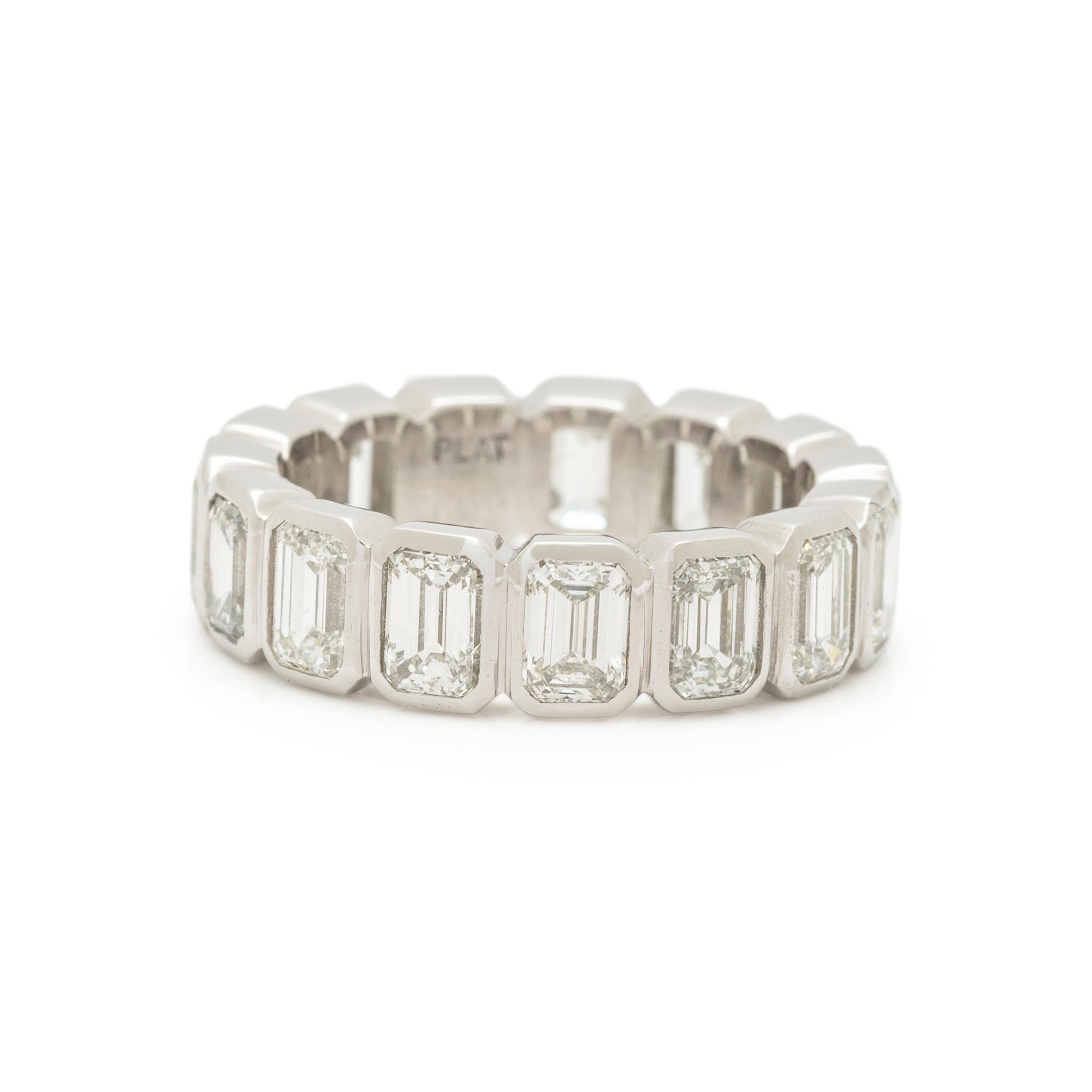 PLATINUM AND DIAMOND ETERNITY BAND