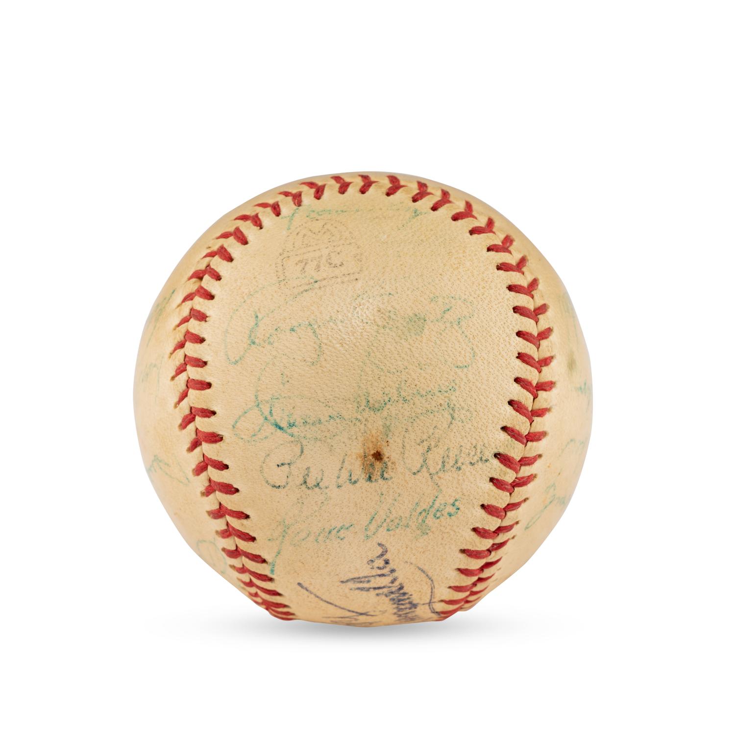 A 1957 Brooklyn Dodgers Team Signed Autograph Baseball (Beckett Authentication Services Letter of Authenticity)