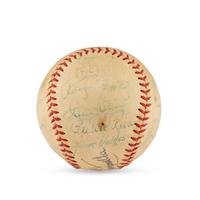 A 1957 Brooklyn Dodgers Team Signed Autograph Baseball (Beckett Authentication Services Letter of Authenticity)