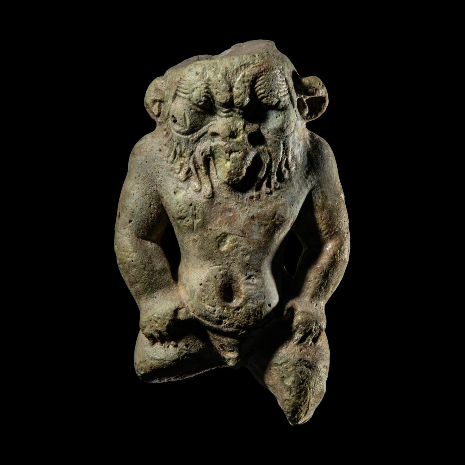 An Egyptian Faience Bes