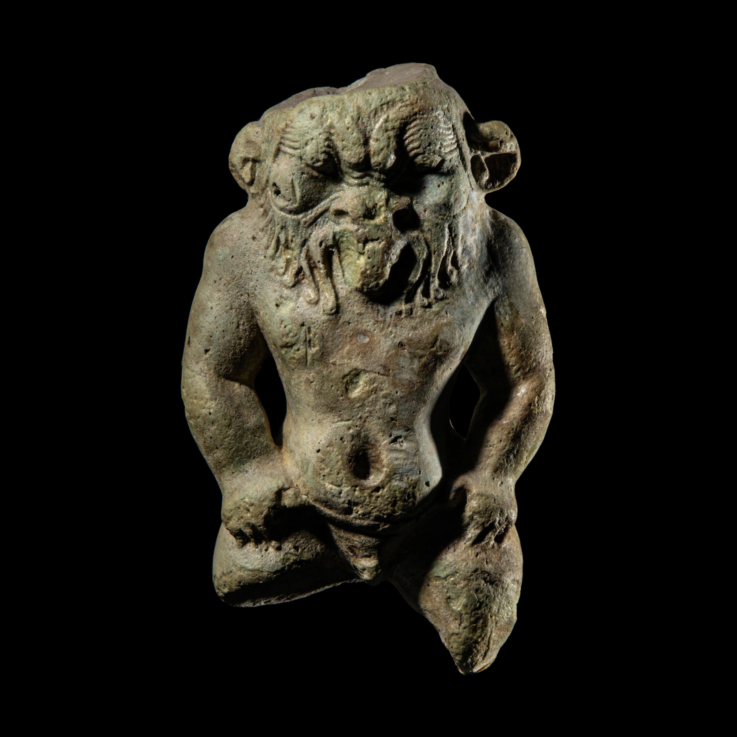 An Egyptian Faience Bes