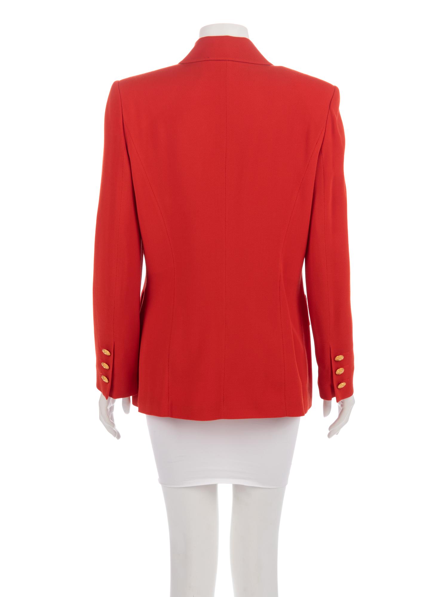 Two Louis Feraud Items, 1980-90s: One Pant Suit and One Jacket