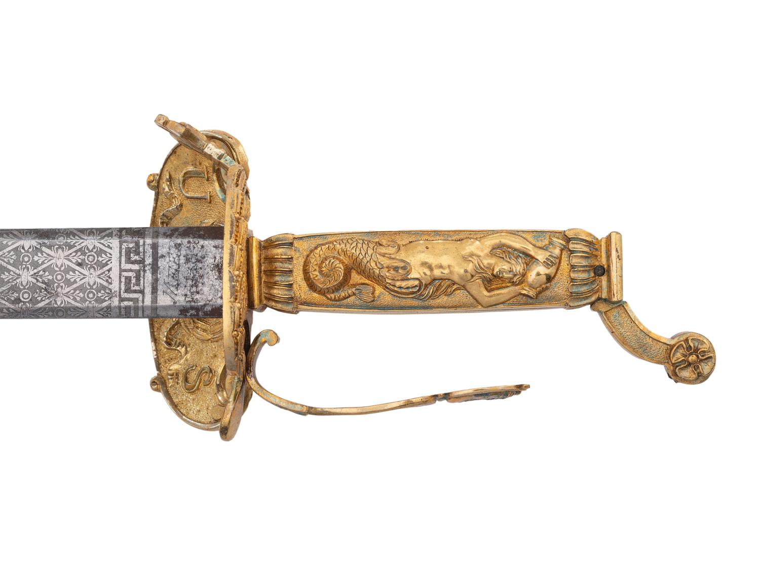 A Rare William Rose War of 1812 Lake Champlain Congressional Presentation Sword of Sailing Master Daniel Ricard
