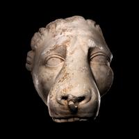 A Greek Marble Head of a Lion