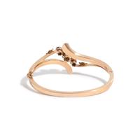 ROSE GOLD, DIAMOND AND SAPPHIRE BANGLE BRACELET