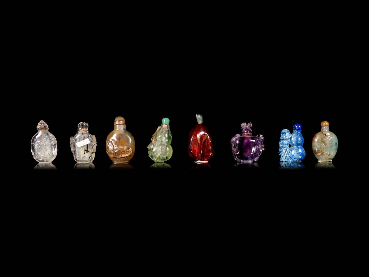 Eight Chinese Snuff Bottles