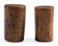 Plains Decorated Antler Hand Game Pieces
