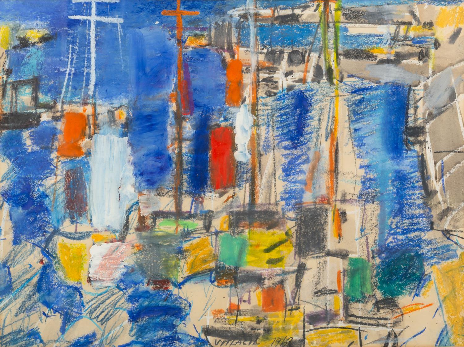 Boats in Harbor, 1969