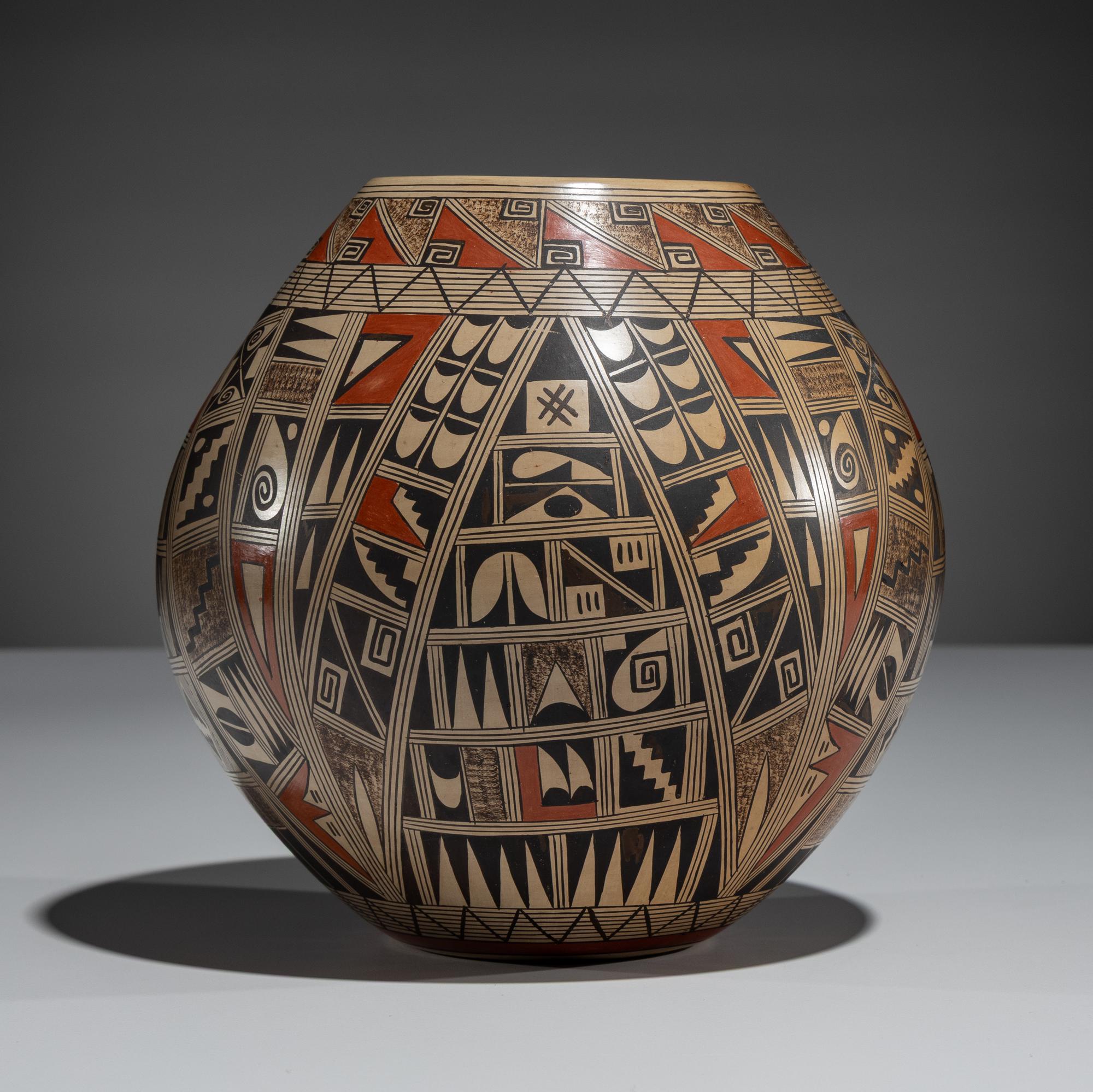Polychrome Pottery Jar, Shard Design