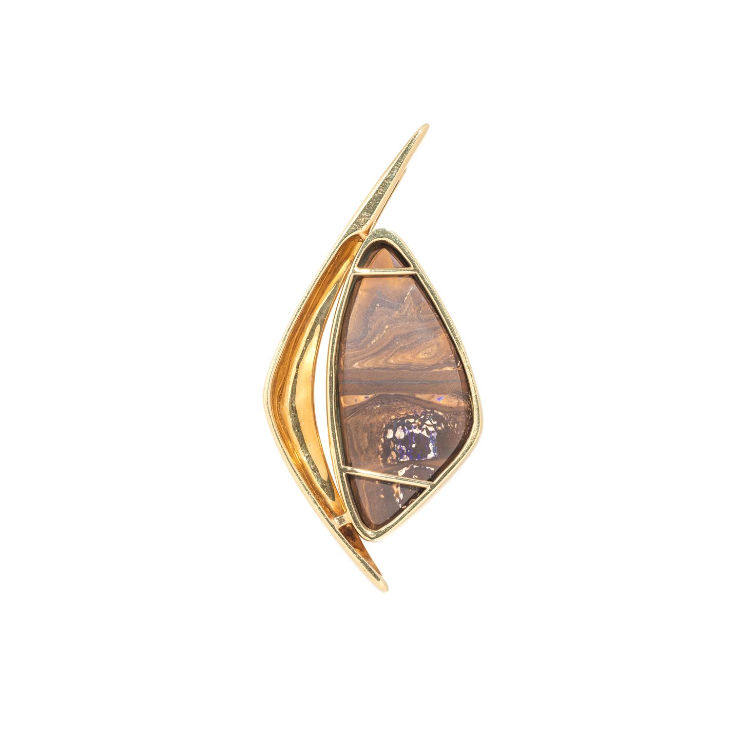 THOMAS DAILING, BLACK BOULDER OPAL PENDANT