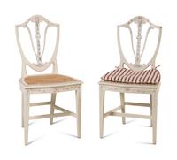 A Set of Thirty Georgian Style Painted Dining Chairs
