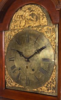 A Queen Anne Walnut Tall Case Clock