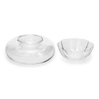 A Baccarat Vesuve Caviar Server and Corail Serving Dish