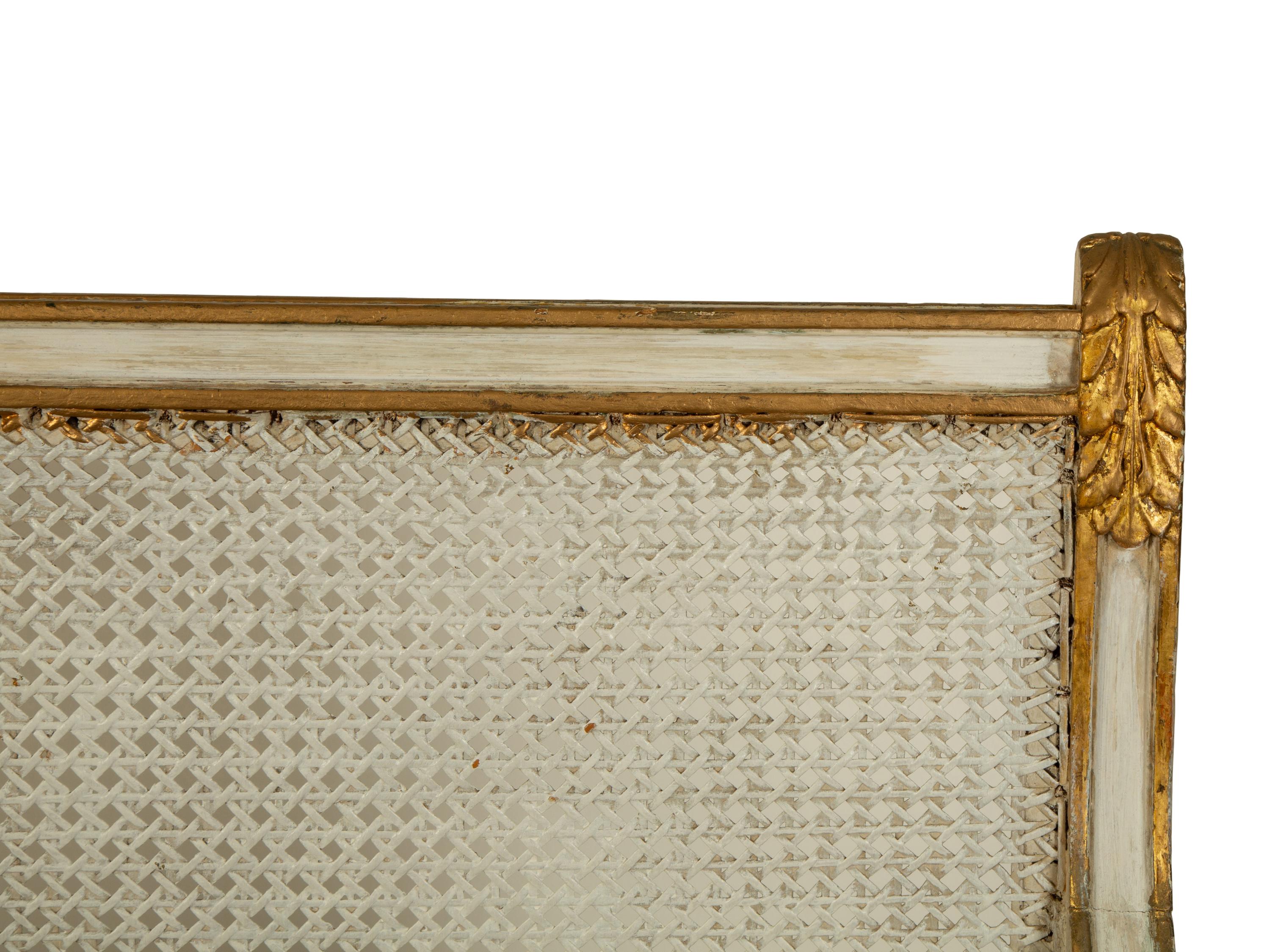 A Pair of Painted Neoclassical Style Bergeres — EARLY 20TH CENTURY