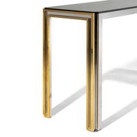 Chrome and Brass Console Table