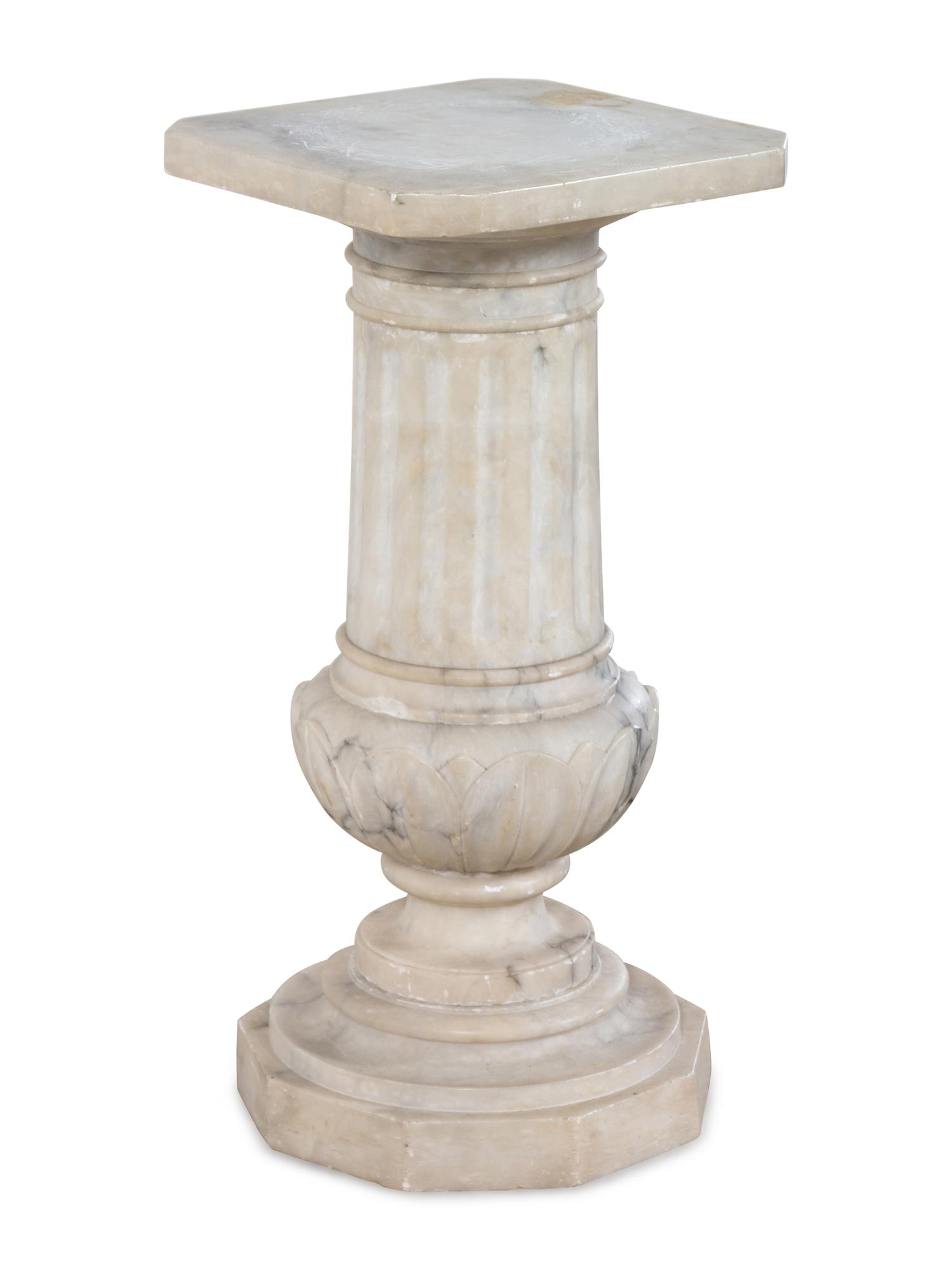 A Continental Marble Pedestal