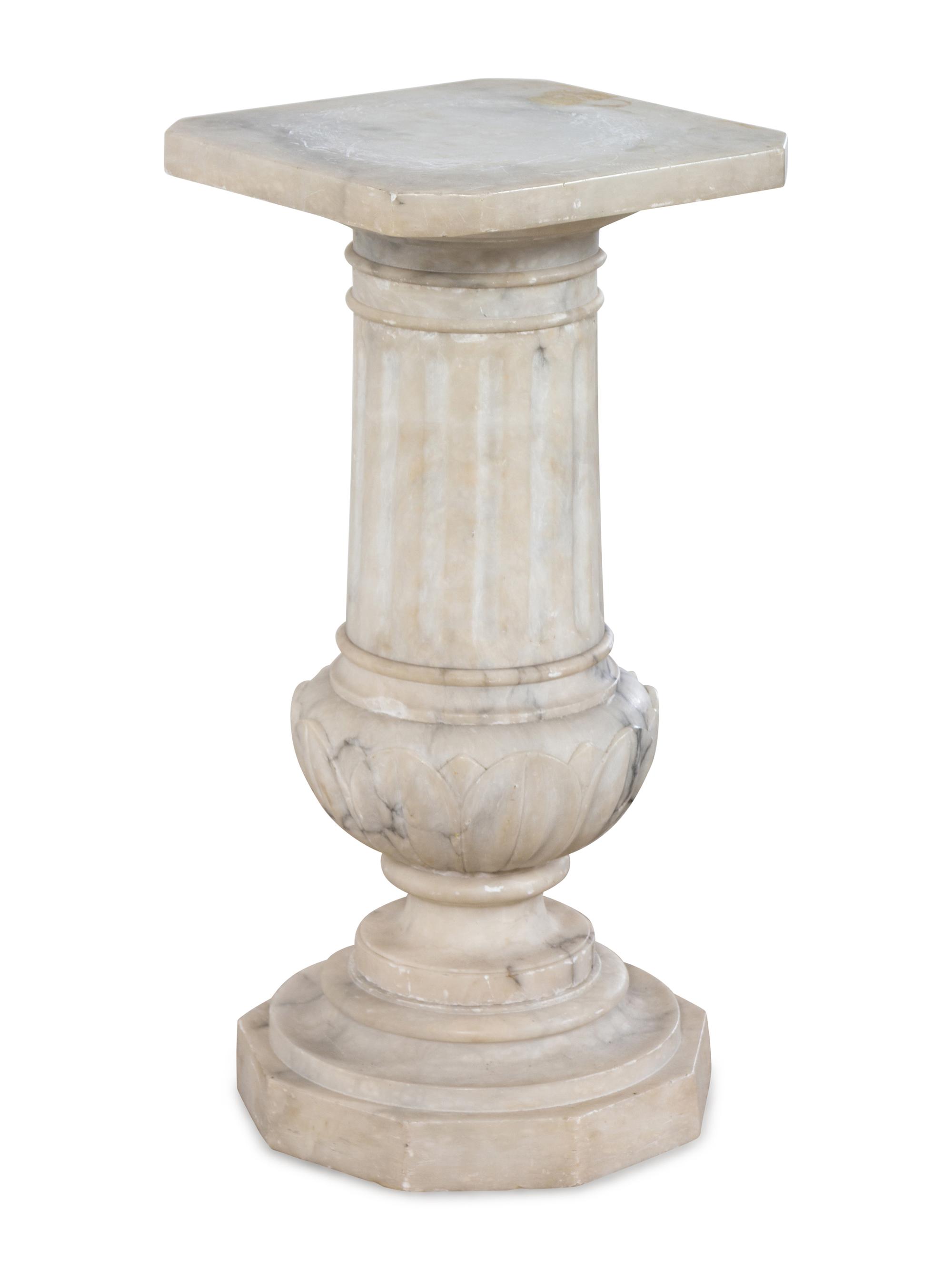 A Continental Marble Pedestal