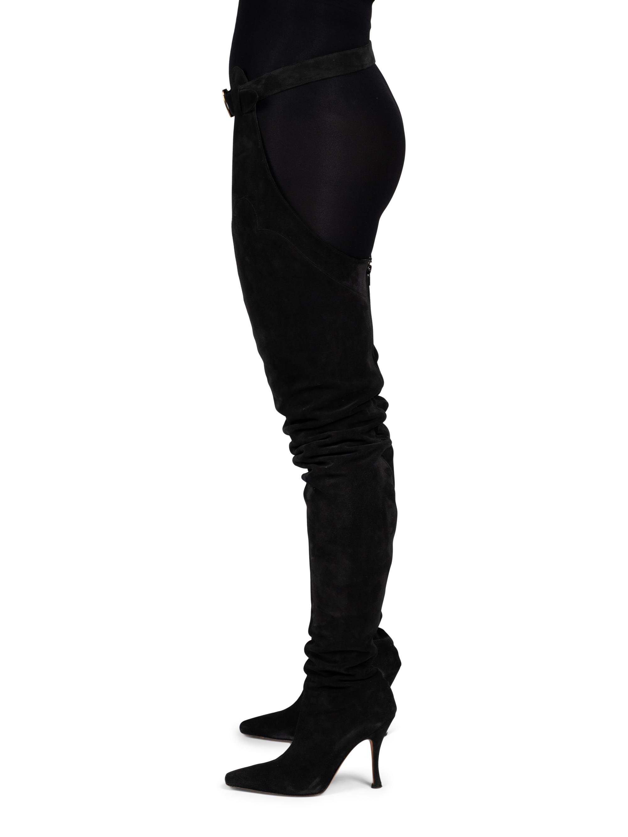 Rare Manolo Blahnik Thigh-High Boots, 1990s