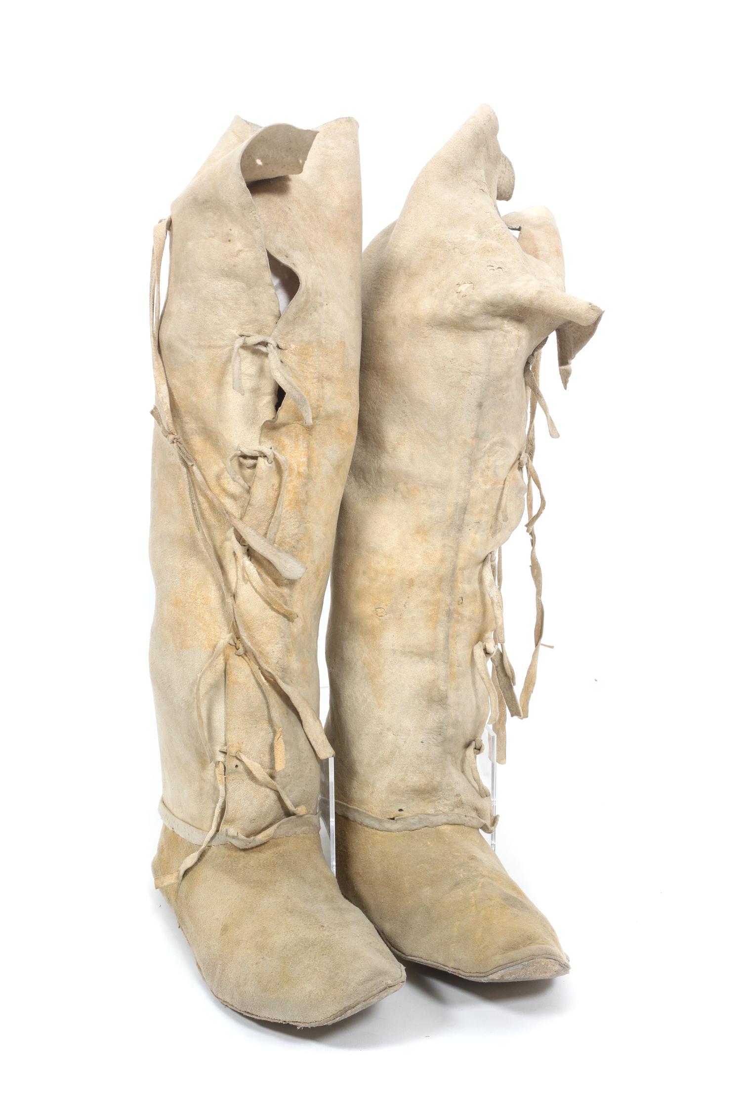 A Pair of Arapaho Boots Height 18 1/4 inches. — CIRCA 1947