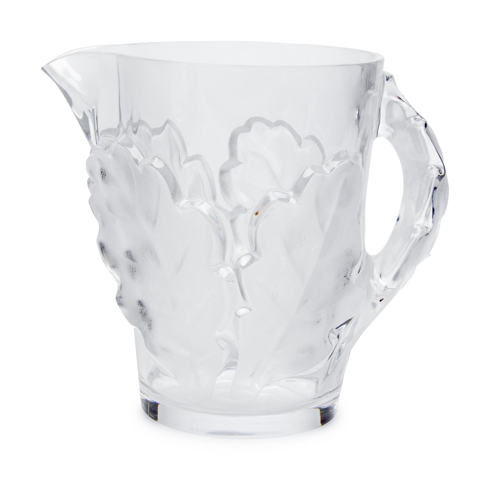 A Lalique Chêne Pitcher