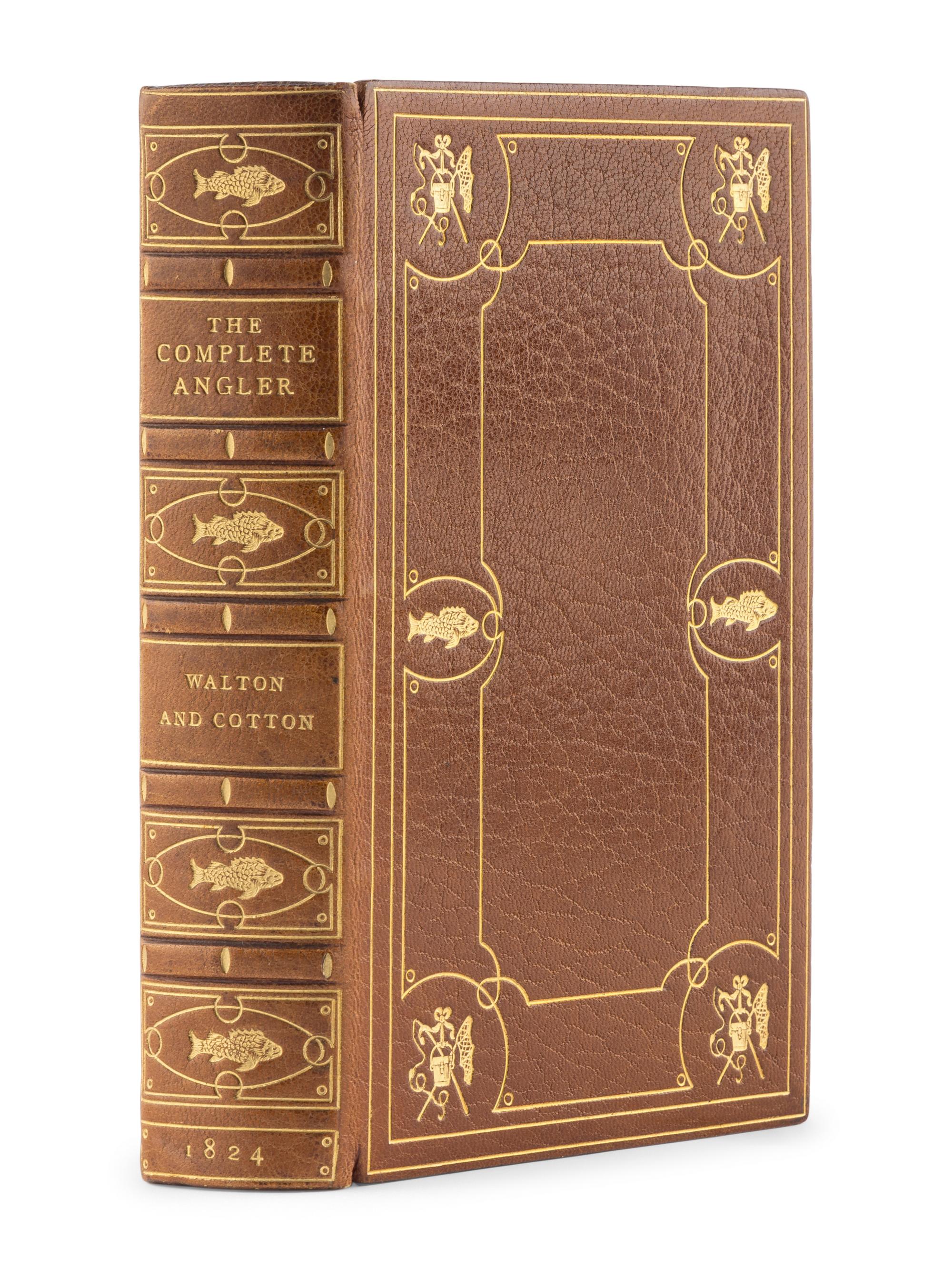 [BINDING] -- [ANGLING]. WALTON, Izaak (1593-1683) and Charles COTTON (1630-1687). The Complete Angler . London: John Major, 1824.