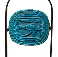 An Egyptian Faience Double-Sided Plaque