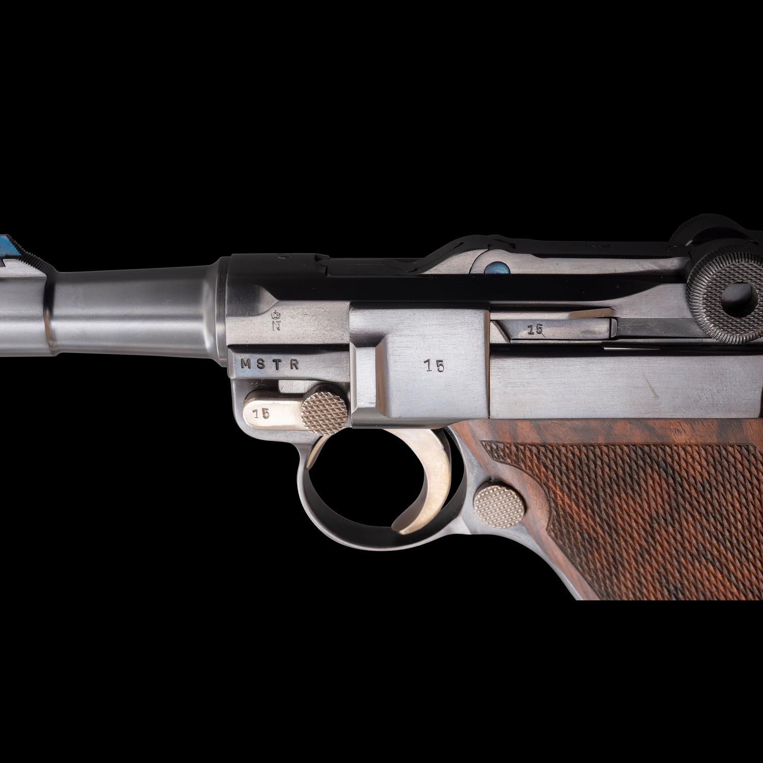 *John Martz Custom Baby Luger .45 with Two Magazines