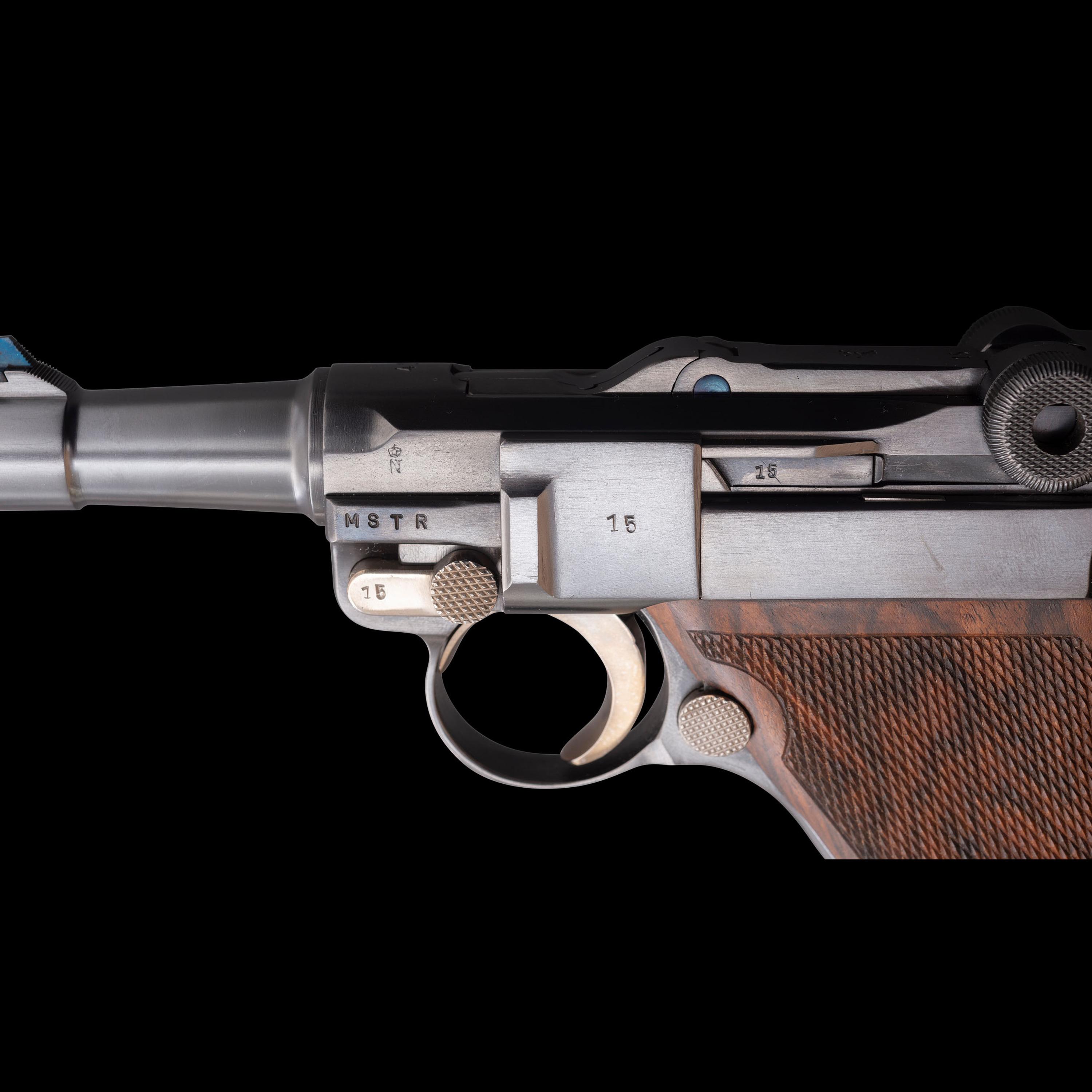 *John Martz Custom Baby Luger .45 with Two Magazines