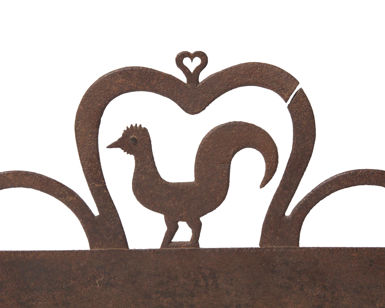 A Wrought Iron Kitchen Wall Rack, French, Early 19th Century