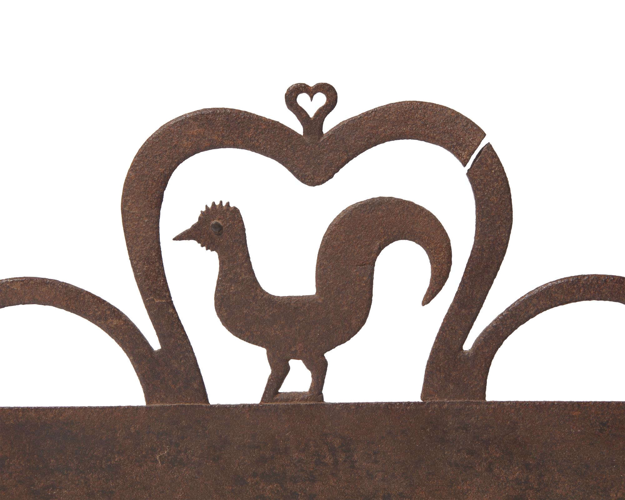 A Wrought Iron Kitchen Wall Rack, French, Early 19th Century