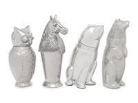 Four Animal-Form Cocktail Shakers