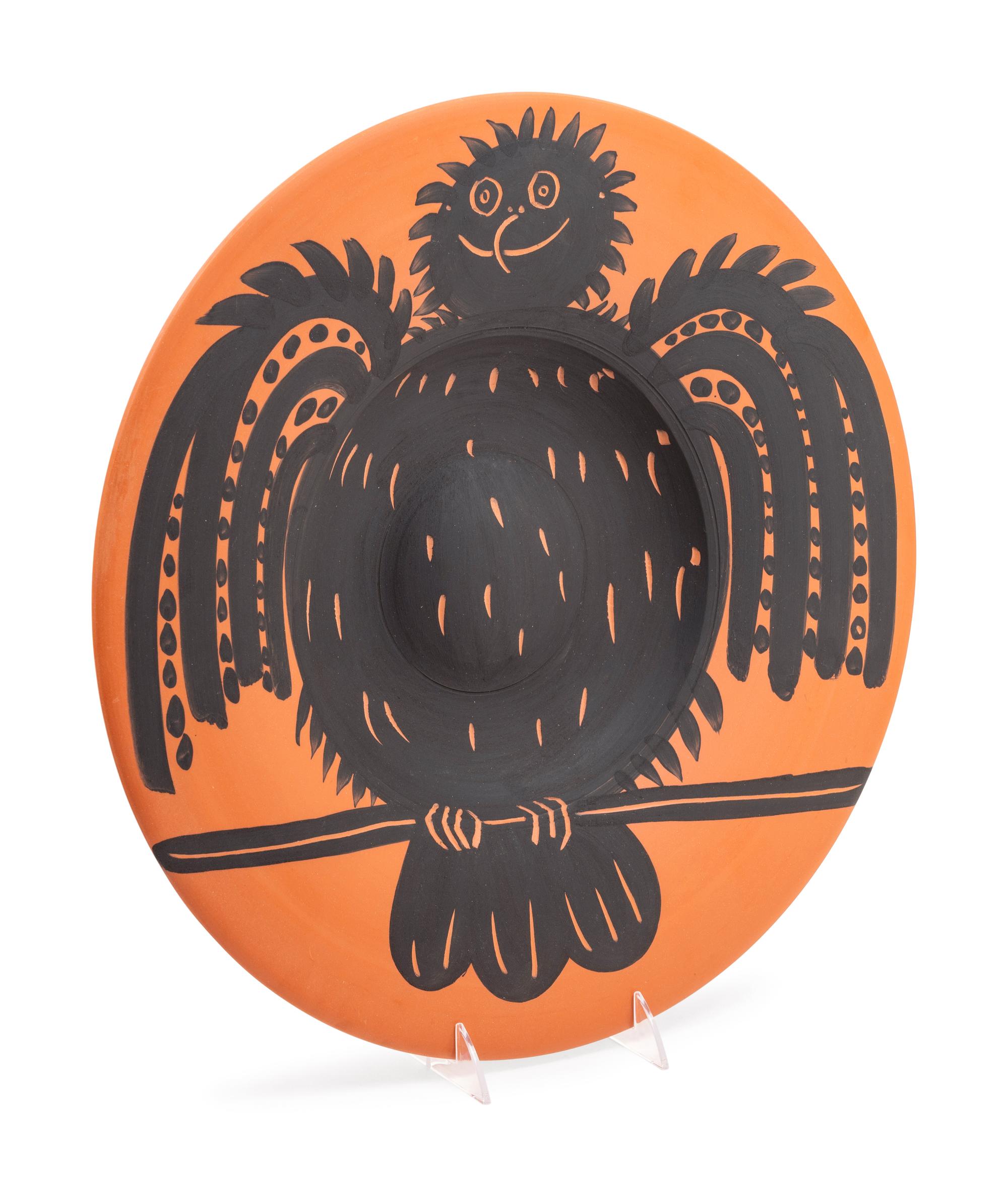 Hibou noir perché (A.R. 398)