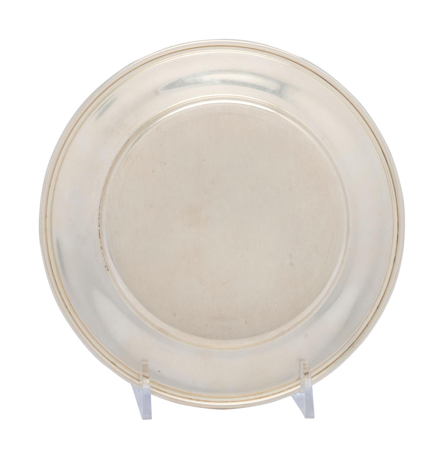 A Set of Twelve American Silver Bread Plates