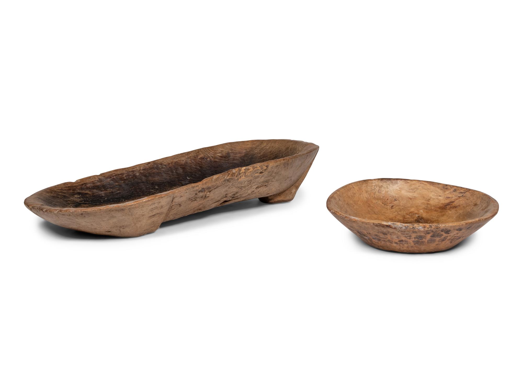 A Mesquite Trencher and Dough Bowl