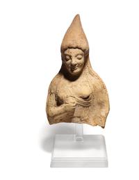 A Greek Terra Cotta Fragmentary Female Figure