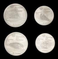 A Royal Canadian Mint 1976 Montreal Winter Olympiad Commemorative 4 Coin Set